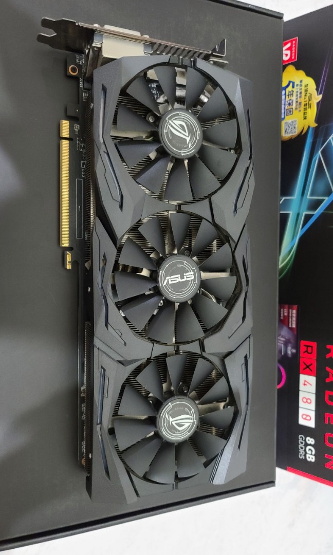 ASUS RX 480 8G ROG STRIX RX480 顯示卡, 電腦及科技產品, 電腦