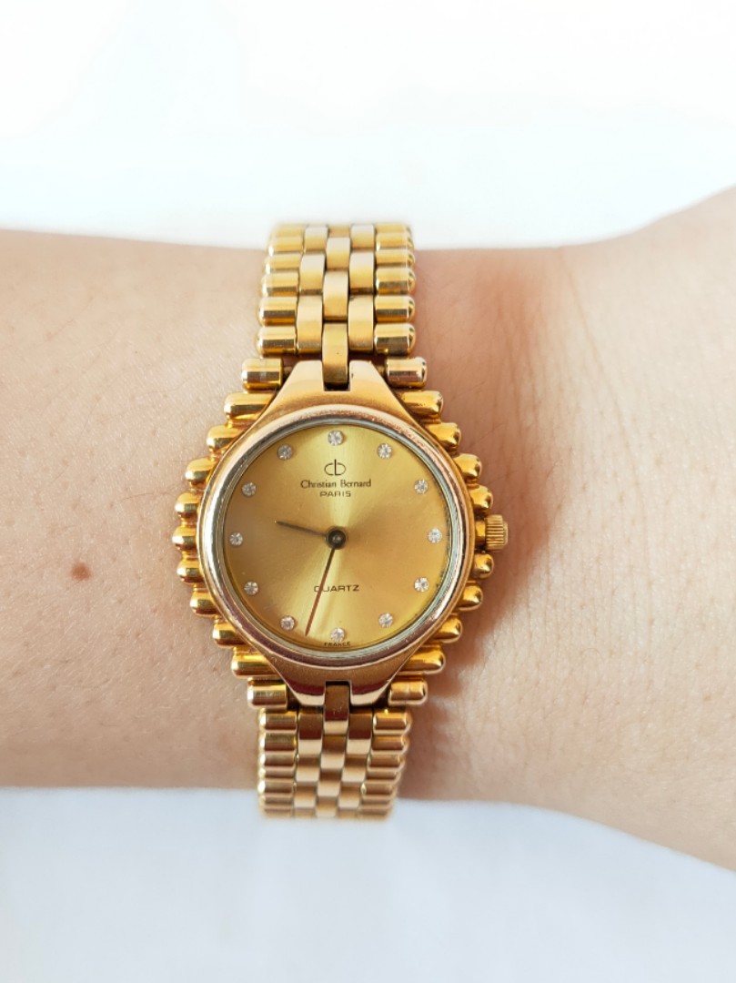 Christian bernard 18k gold hot sale watch price