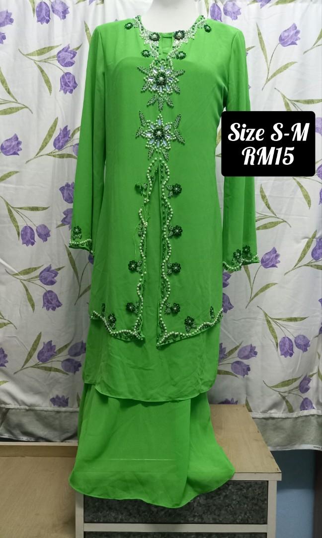 Baju Kurung Moden Kain Duyung Size S M Muslimah Fashion Two Piece On Carousell
