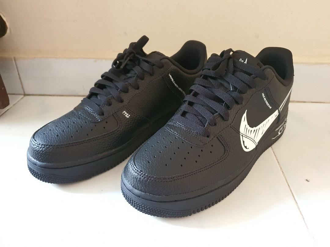 Nike Air Force 1 Black sketch utility, Men's Fashion, Footwear, Sneakers on  Carousell