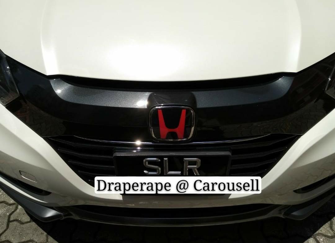 Black and Red Honda Emblem for ALL Honda Models, Car Accessories, Accessories on Carousell
