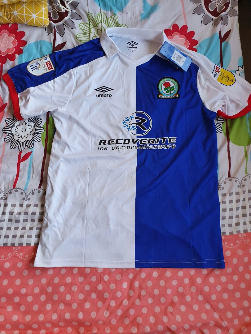 Blackburn Rovers 20 21 Home Jersey Men S Fashion Activewear On Carousell