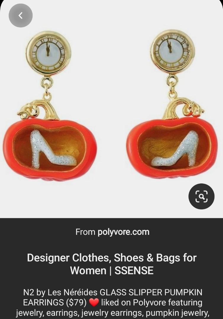 Glass sale slipper earrings