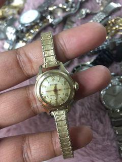 BOLUVA vintage watch small face  14KT ROLLED GOLD FILLED