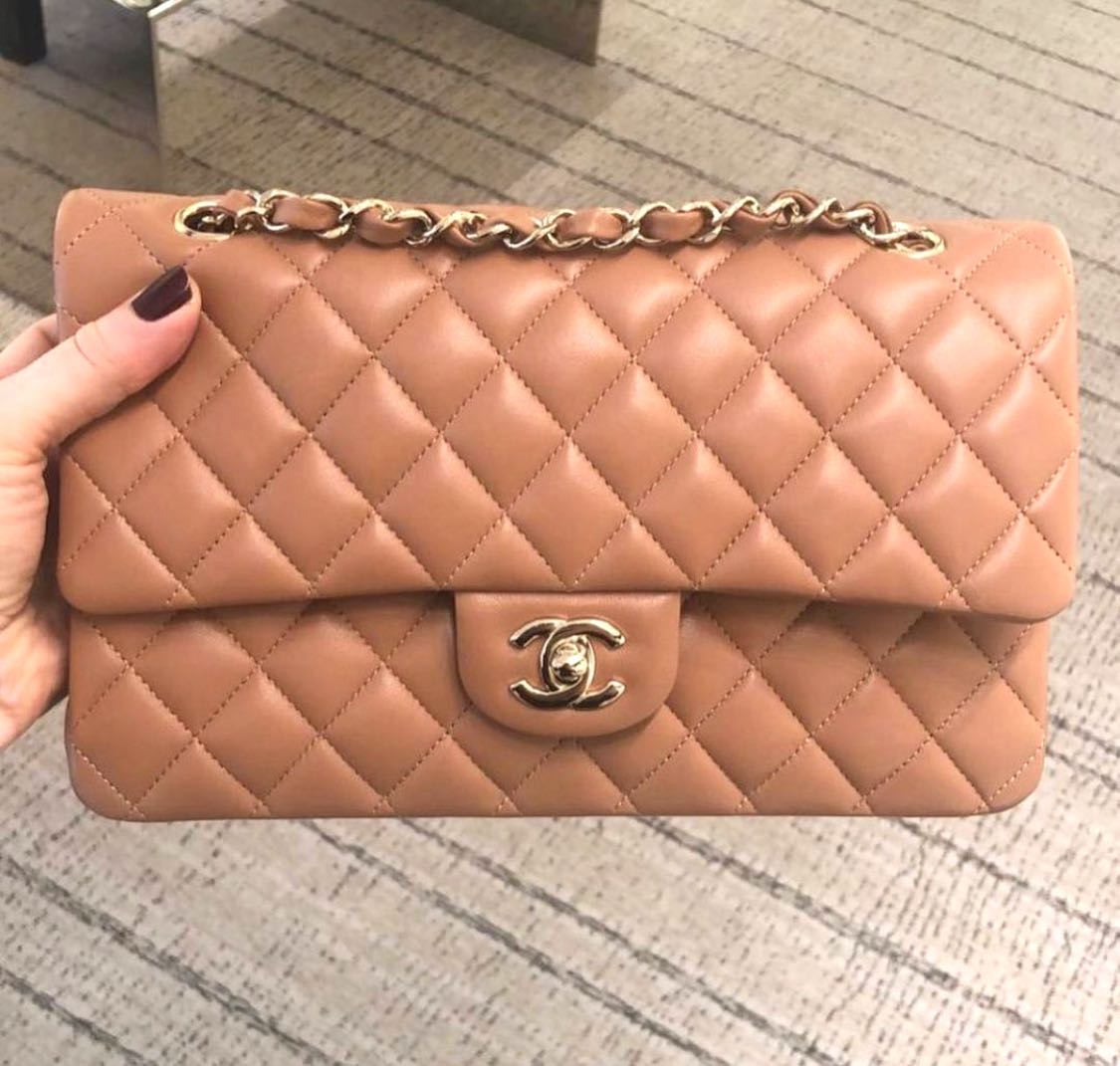 Brand New Chanel 21P Caramel Classic Double Flap Lambskin COMPLETE. Chanel  Caramel Double Flap!, Luxury, Bags & Wallets on Carousell