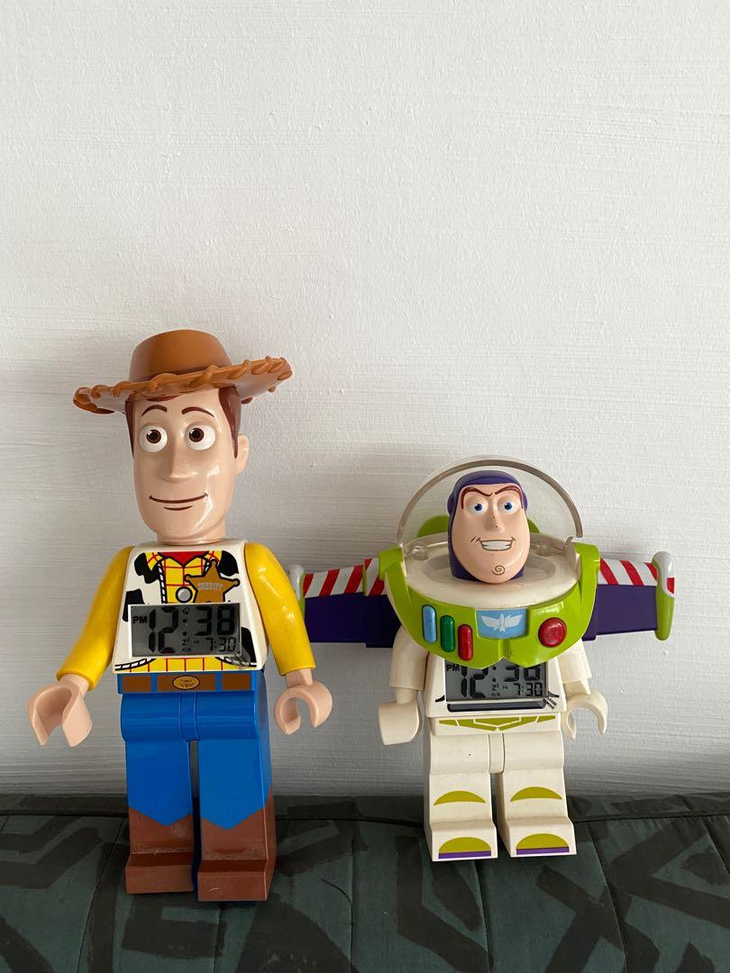 Brand New Disney Pixar Toy Story Alarm Lego Clock Woody Buzz Lightyear