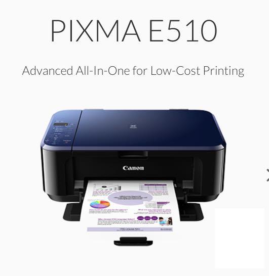 Canon Pixma E510 Printer 3 In 1 Computers Tech Printers Scanners Copiers On Carousell