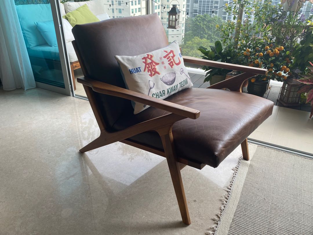 Cavett sales leather chair