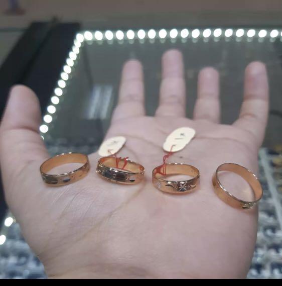 Cincin Emas Simple Kwitansi Fesyen Wanita Perhiasan Di Carousell 