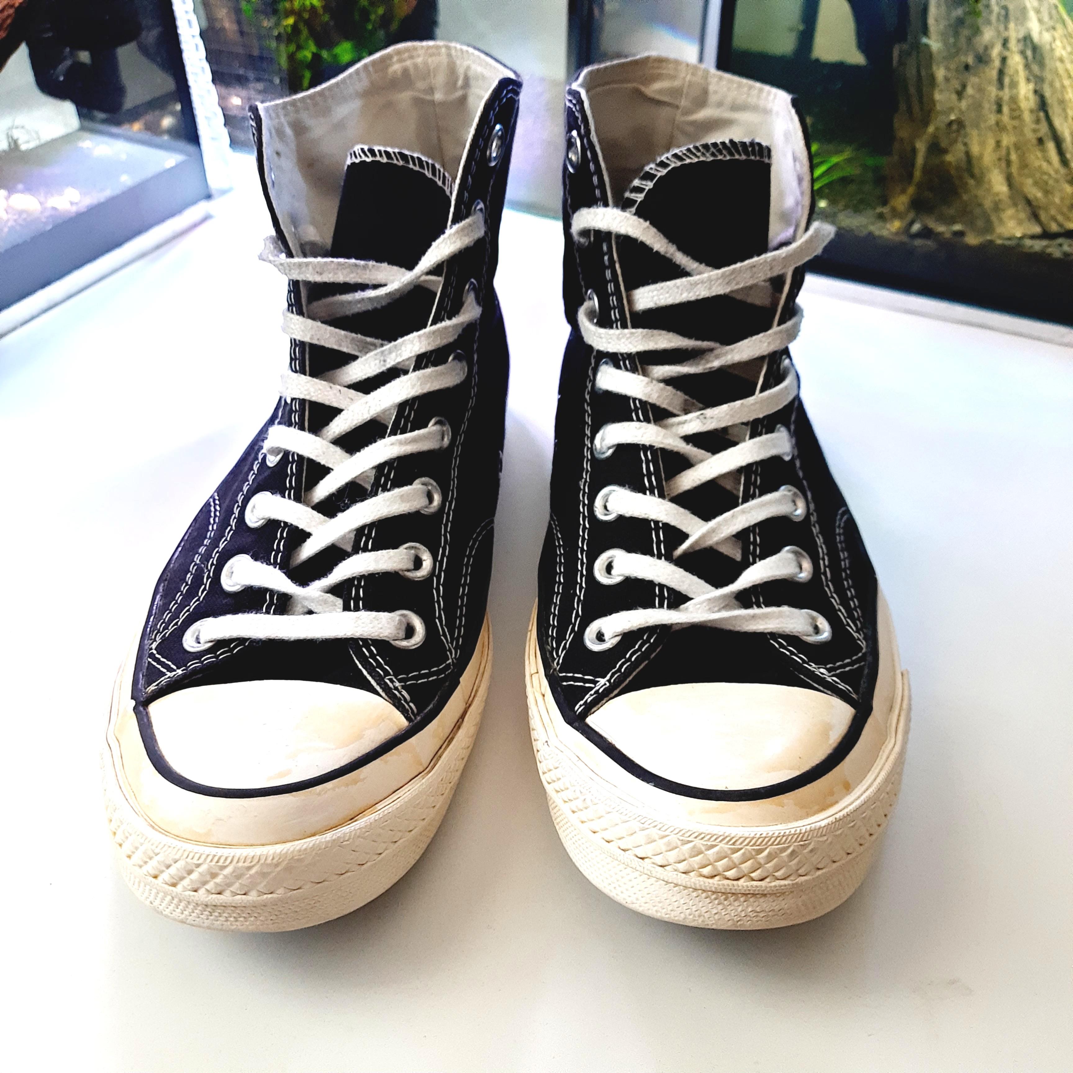 Preloved Converse High Cut Black Label Chuck Taylor size 7.5UK