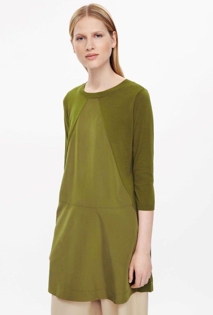 Cos Olive Green Dress Women s Fashion Dresses Sets Dresses on Carousell