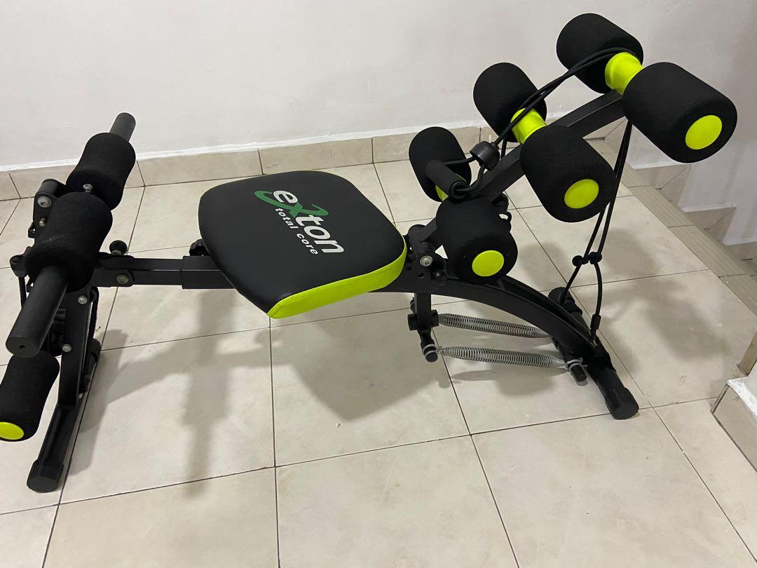 exton total core fitness machine for abs six pack arms sit up bench