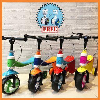 (FREE GIFT) Kids Scooter Balance Bike Walker in 1 Maximum Load 30kg for Boys and Girls 1-5 Years Old