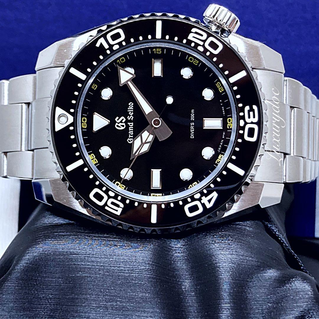 FS.BNIB GRAND SEIKO SPORT COLLECTION QUARTZ DIVER BLACK DIAL 43MM