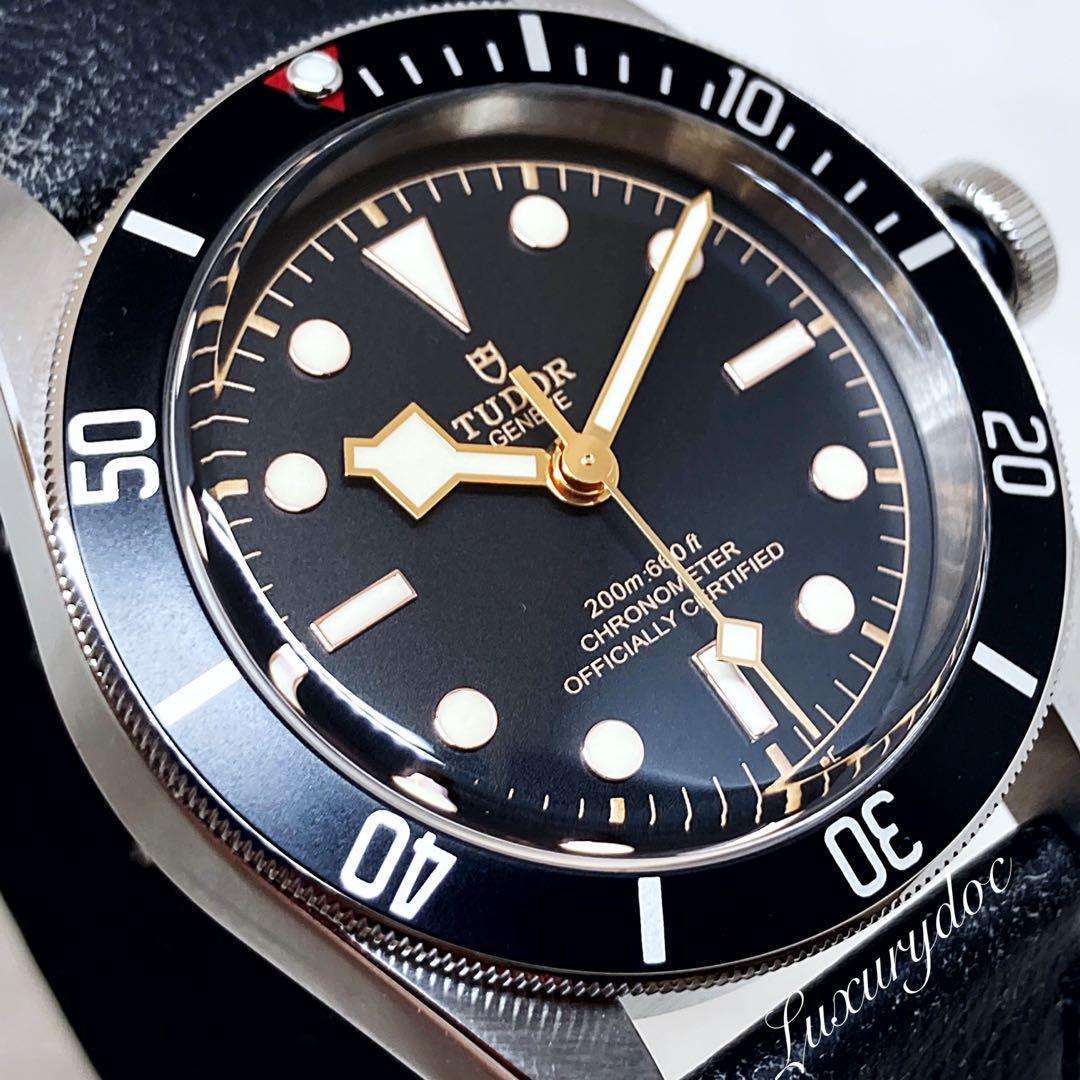 FS.BNIB TUDOR BLACK BAY BLACK AUTOMATIC LEATHER STRAP 41MM WATCH  M79230N-0008, Luxury, Watches on Carousell