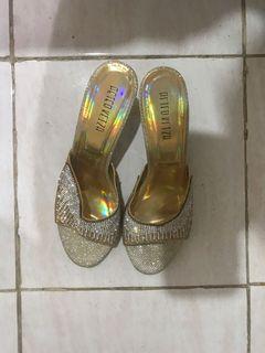gold heels (sepatu kondangan)