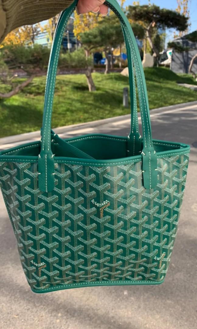 Green Goyard Mini Tote 🧼, Women's Fashion, Bags & Wallets, Tote Bags on  Carousell