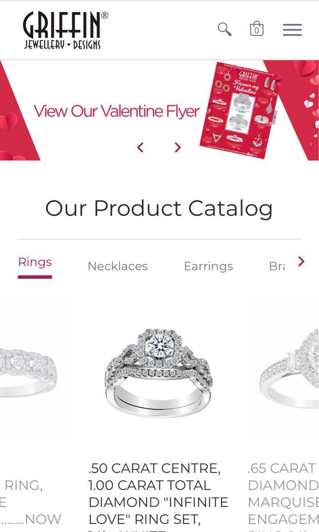 Engagement Women Ring Round Brilliant Cut Griffin Jewellery