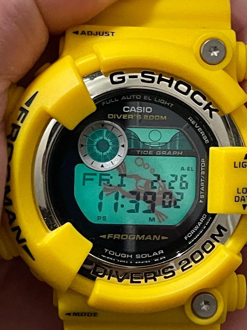CASIO G-SHOCK フロッグマン イエロー ソーラー - 腕時計(デジタル)