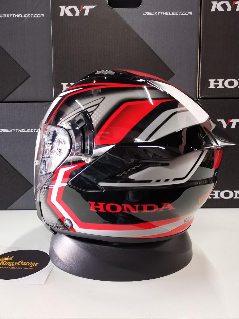 Helmet Kyt Nfj Honda Demon Red Honda Adv Auto Accessories On Carousell