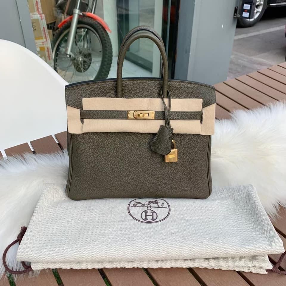 Hermes Birkin 25 Vert maquis Y stamp Carousell