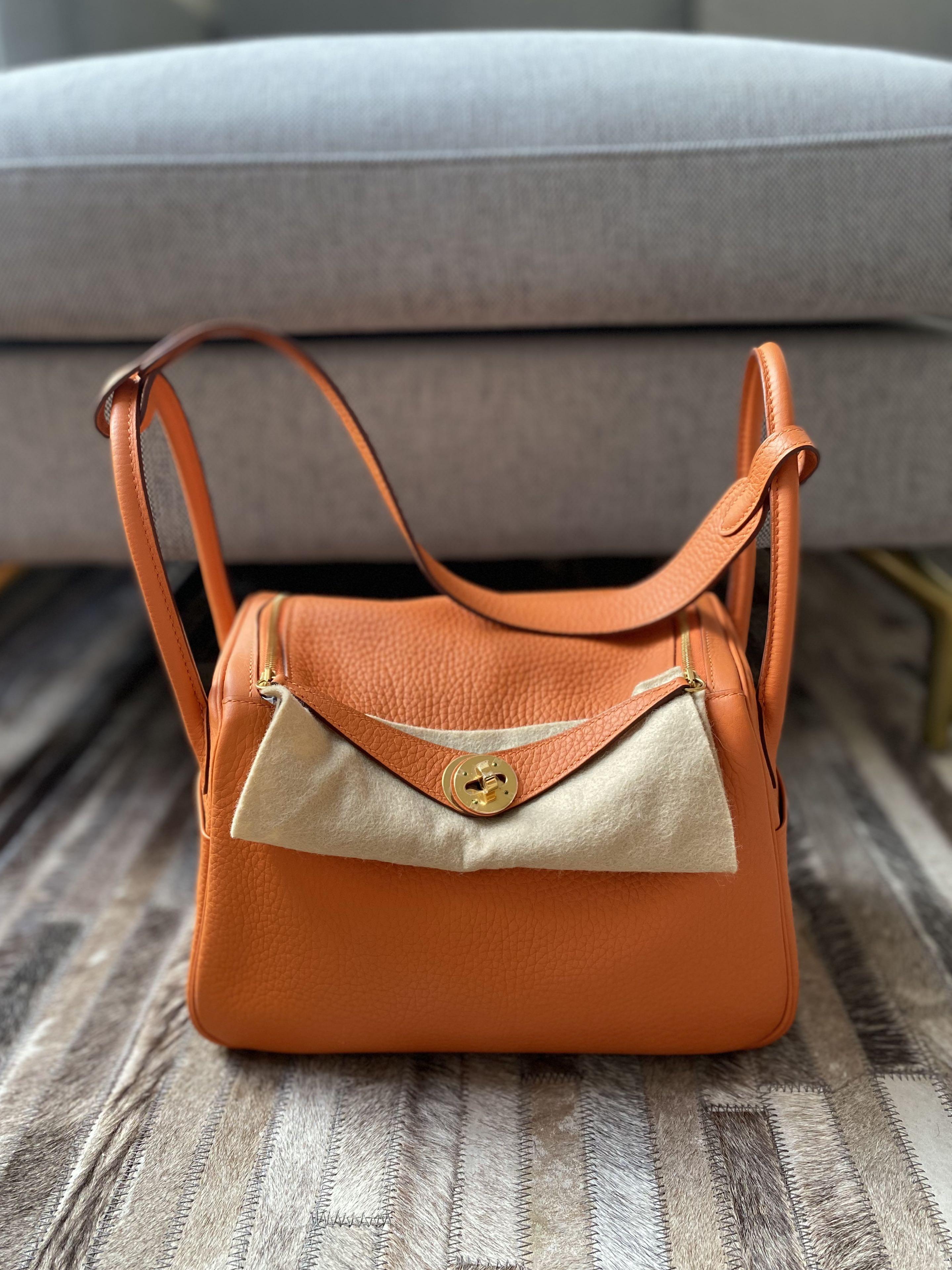 Hermes shop lindy orange