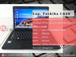 Laptop Toshiba C640 Core i3 sandyBridge