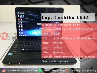 Laptop Toshiba Satellite L640 Core i3