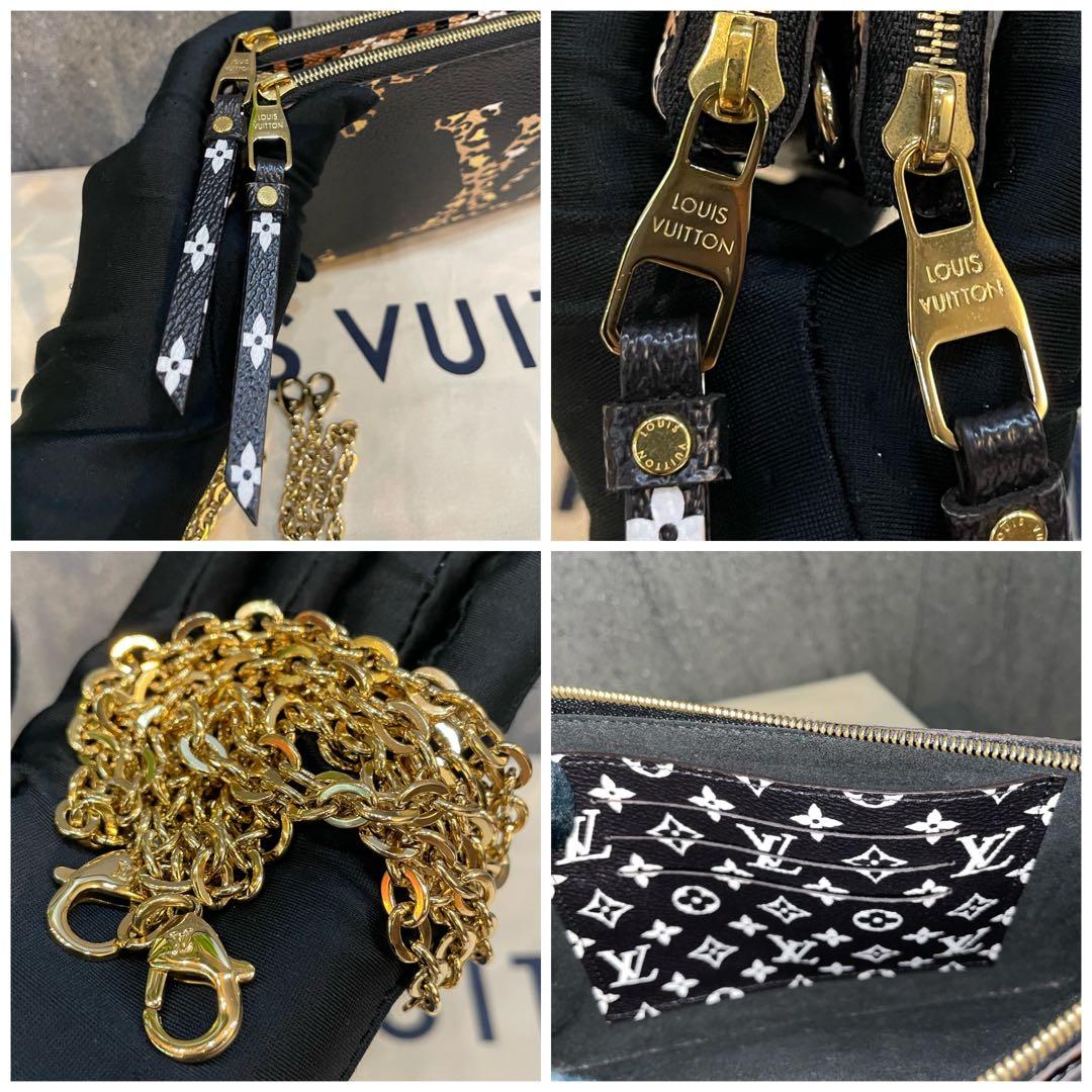 Louis Vuitton Double Zip Pochette Giant Monogram Jungle, Luxury, Bags &  Wallets on Carousell