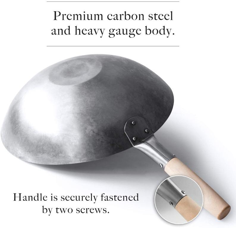 Mammafong Aluminum Wok Cover for 14 Hand Hammered Wok, 13 inch Flat Wok Lid