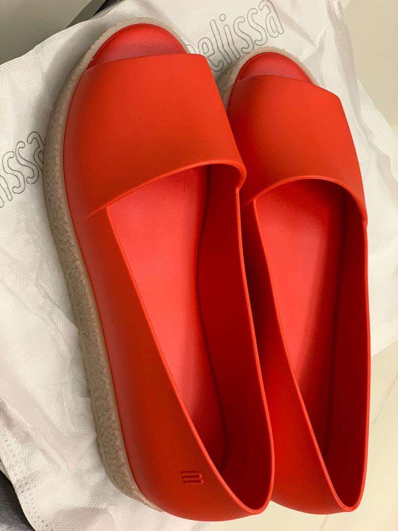 Melissa PUZZLE AD Platform Open Toe Slip Ons Women s Fashion Footwear Flats on Carousell
