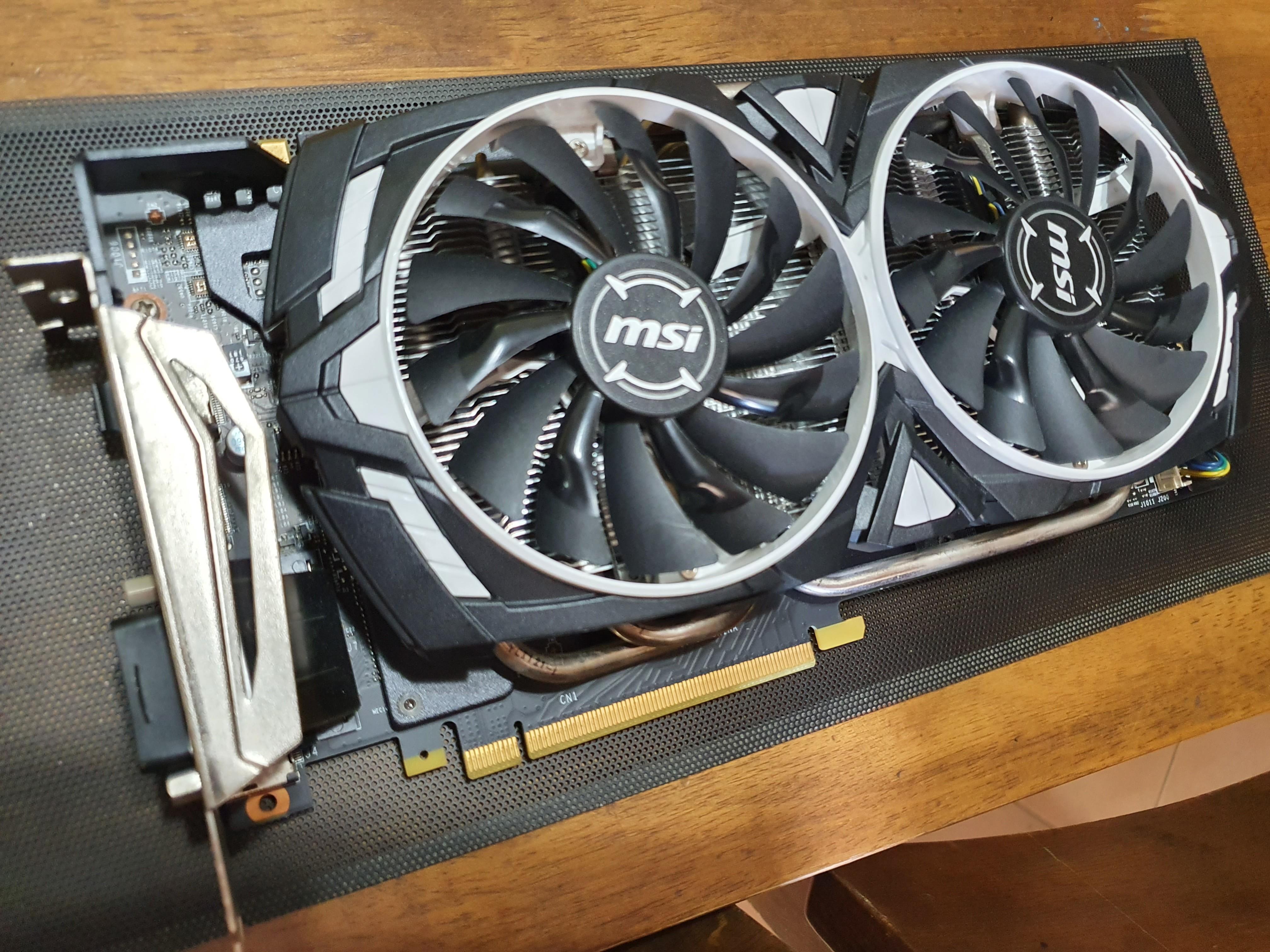 Msi Gtx 1070ti 8gb Armor Gpu Electronics Computer Parts Accessories On Carousell