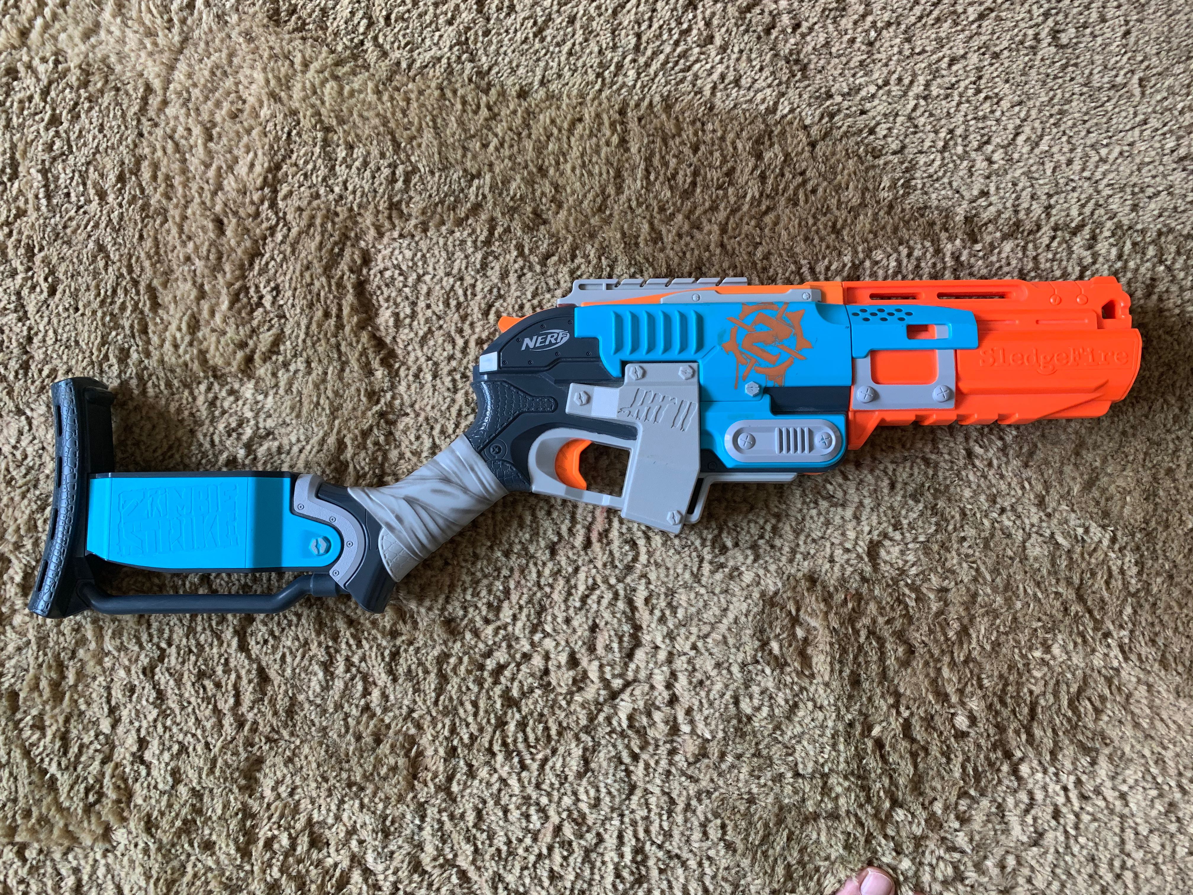 Nerf sledge top