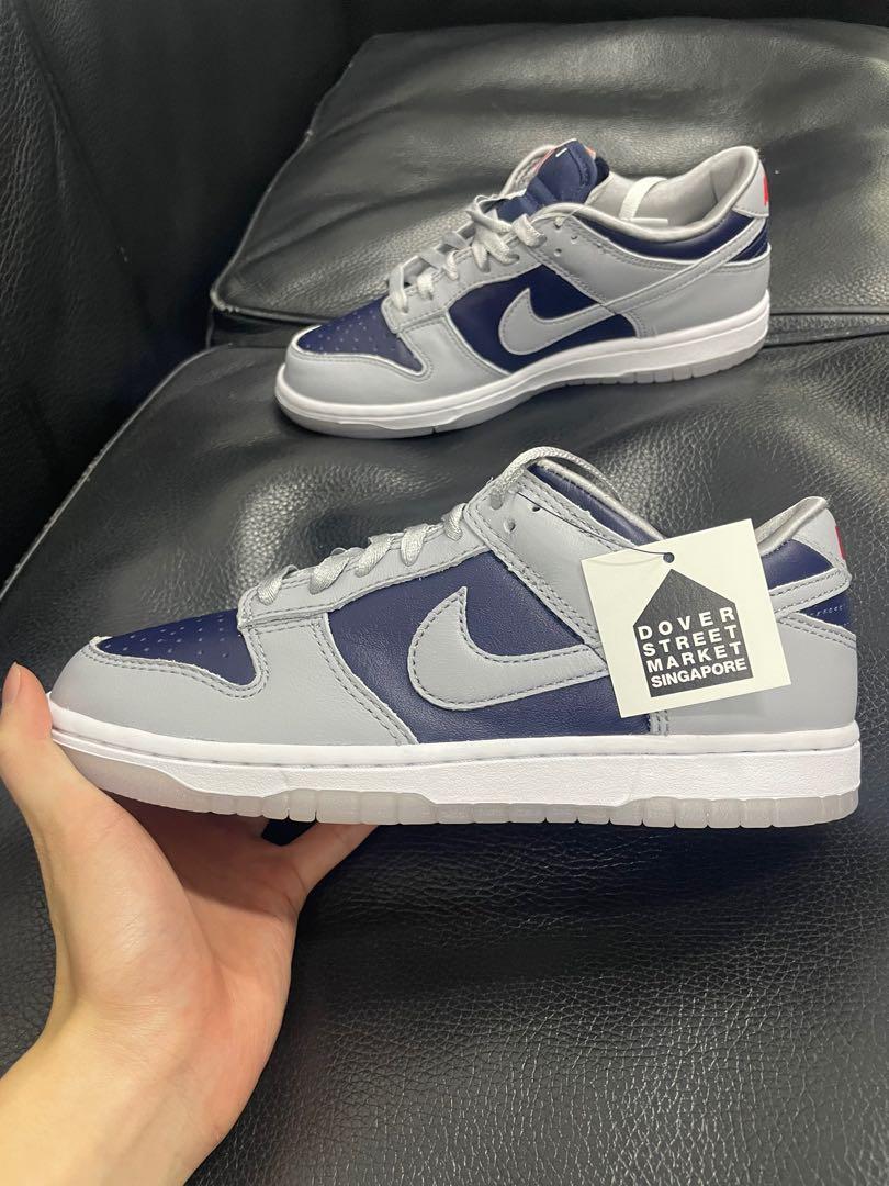 Nike Dunk Low College Navy Dunks, Men's Fashion, Footwear, Sneakers on  Carousell