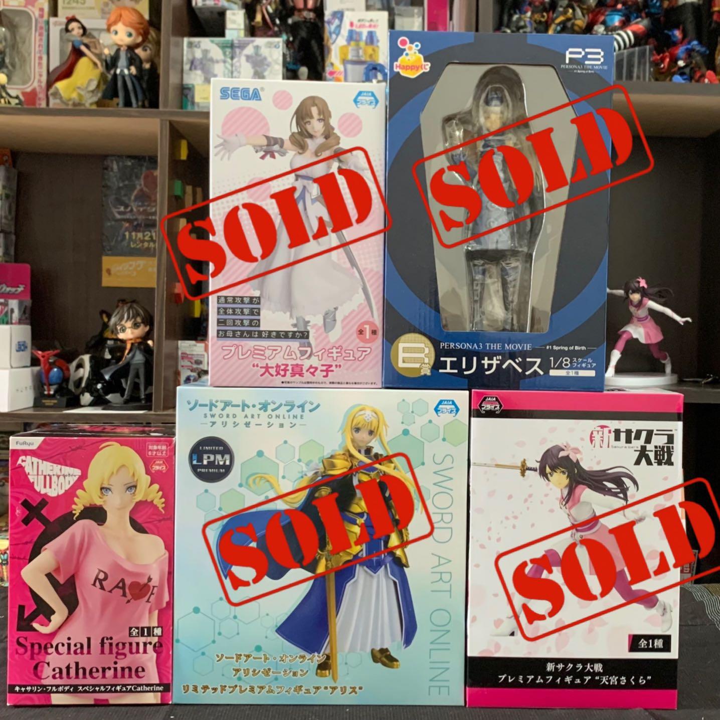 Original Anime Figures Sword Art Online Alice Catherine Oosuki Mamako Persona 3 Elizabeth Amamiya Sakura Toys Games Action Figures Collectibles On Carousell
