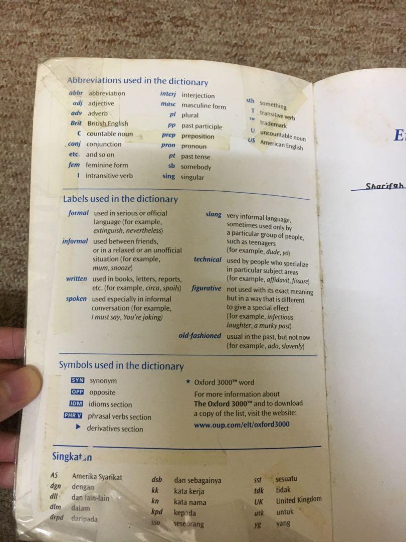 Oxford English Dictionary Textbooks On Carousell