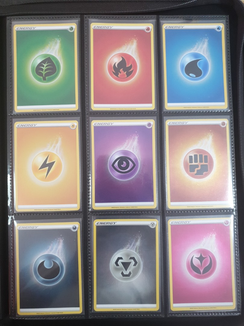 Pokemon Energy Card CHAMPION PATH FULL Set Foil Holo, Hobbies & Toys