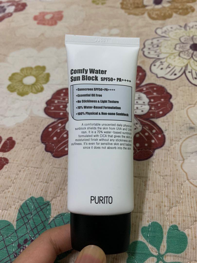 Purito comfy water sunblock hot sale spf 50