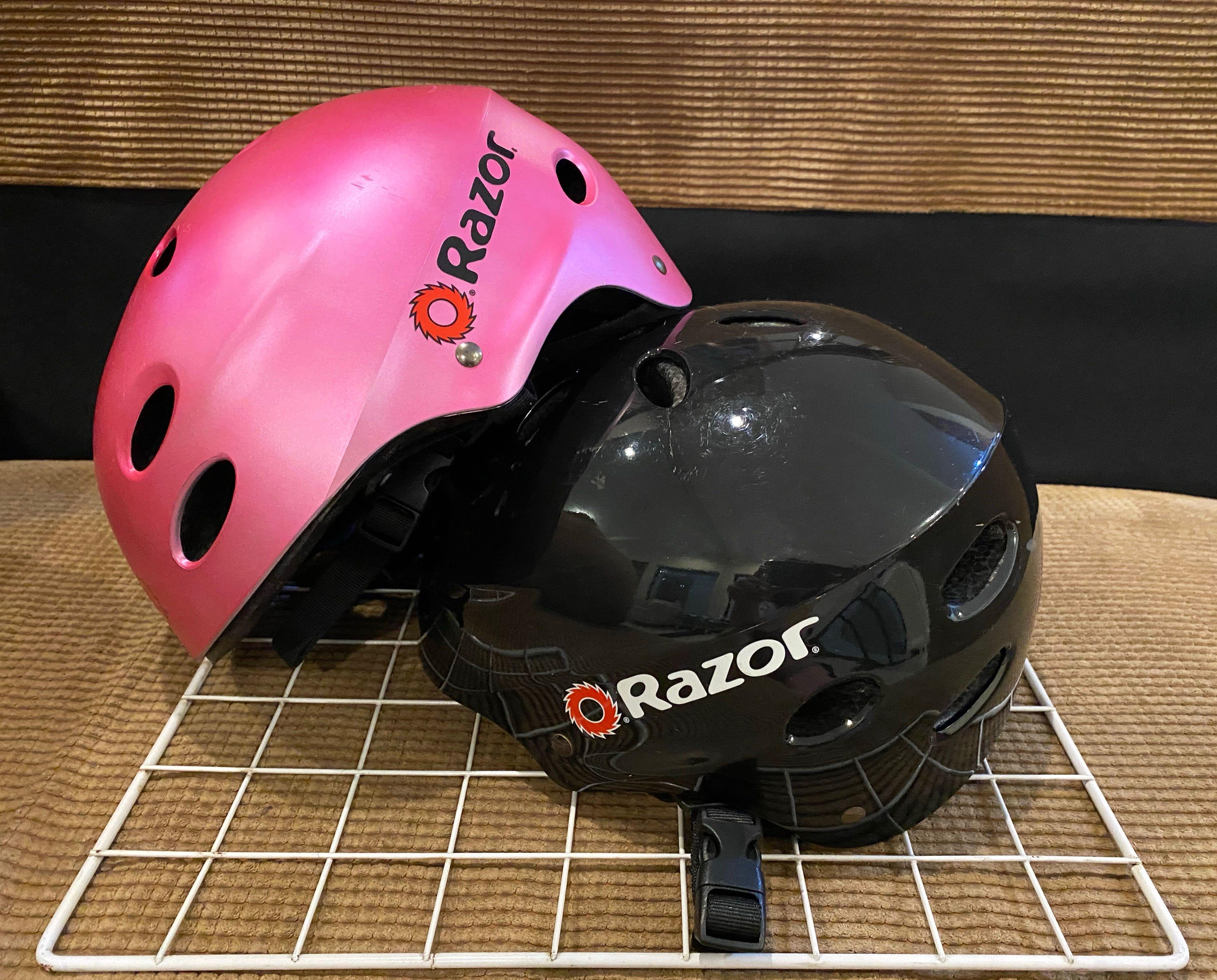 Pink cheap razor helmet