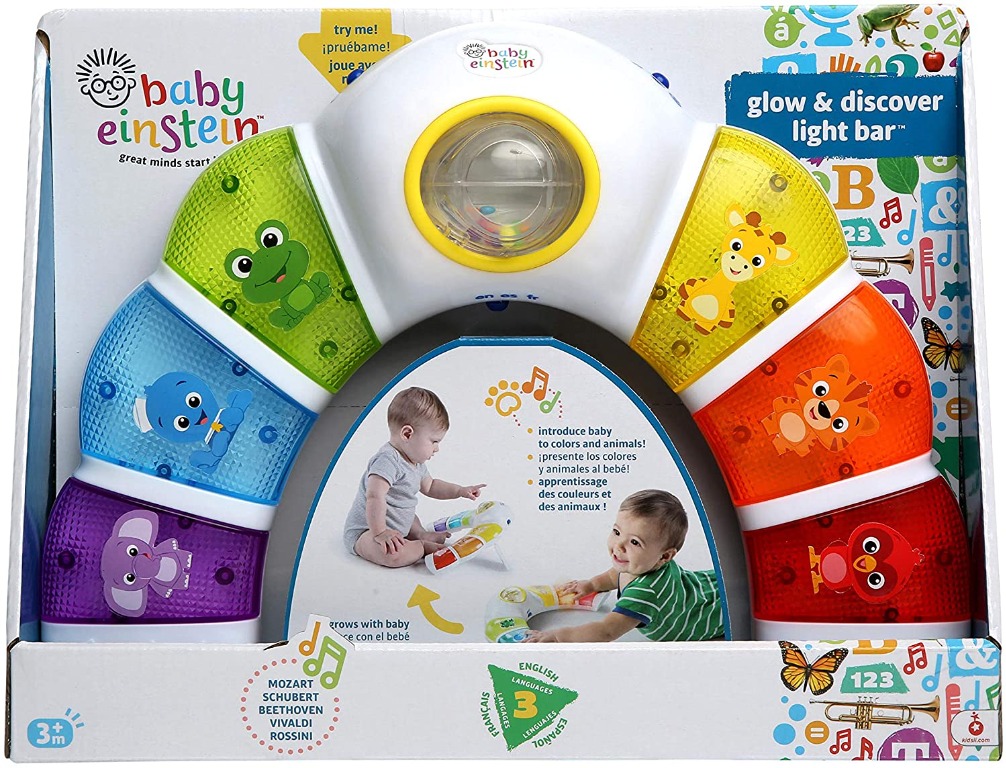 Baby Einstein Glow and Discover Light Bar Activity Station Toy, Babies