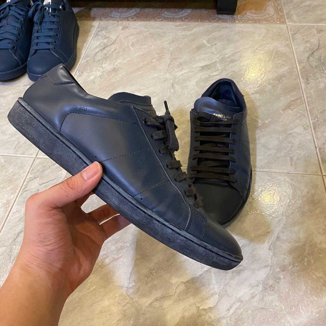 Black and blue saint online laurent sneakers