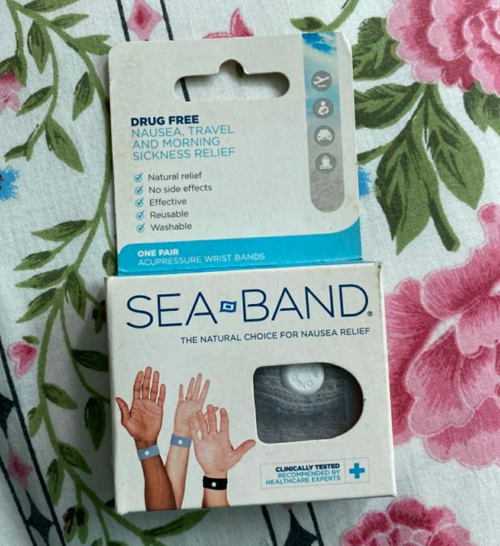 SEA BAND, natural choice for nausea relief, vomiting, sea/car sickness, Health & Nutrition