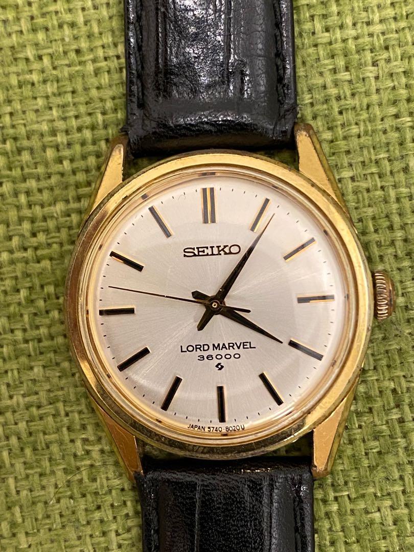 Seiko Lord Marvel 36000 Hi-Beat 5740-8000, 名牌, 手錶- Carousell