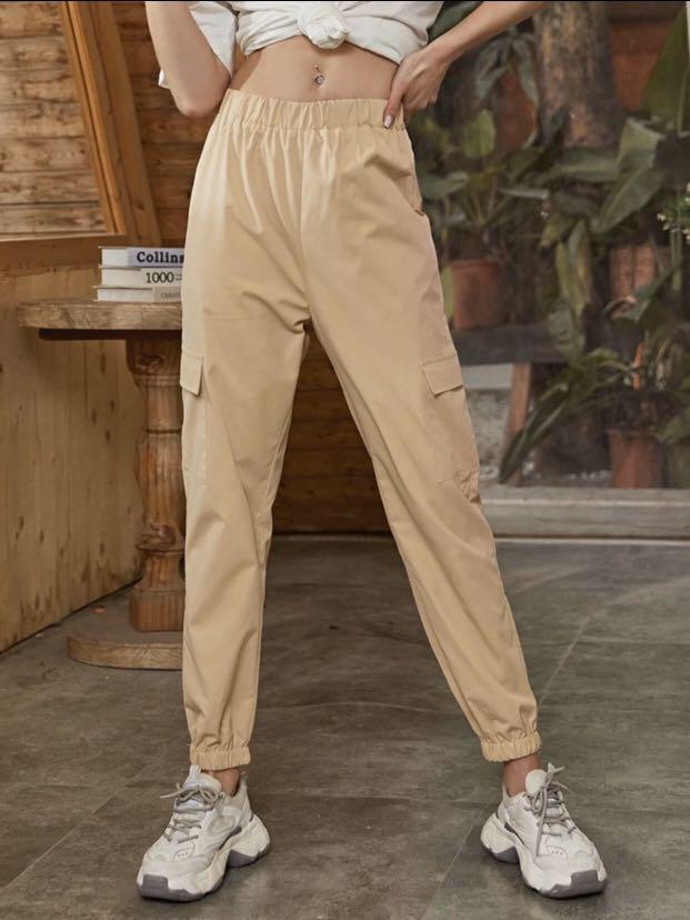 Shein Khaki Cargo Pants Forever 21 F21 Hu0026M, Women's Fashion, Bottoms, Other  Bottoms on Carousell