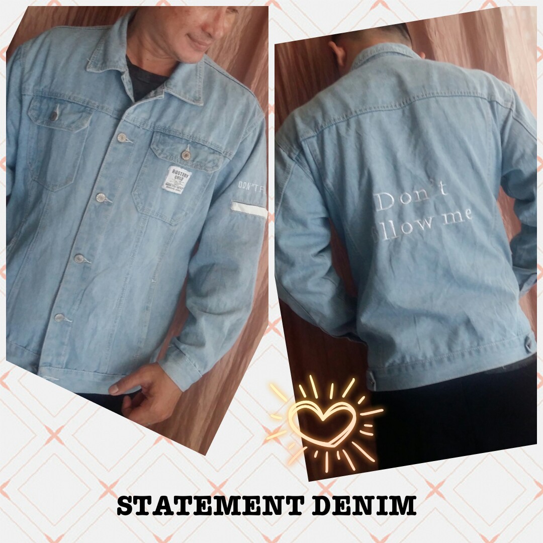 Statement Denim Jacket, Men's Fashion, Coats, Jackets and Outerwear on ...