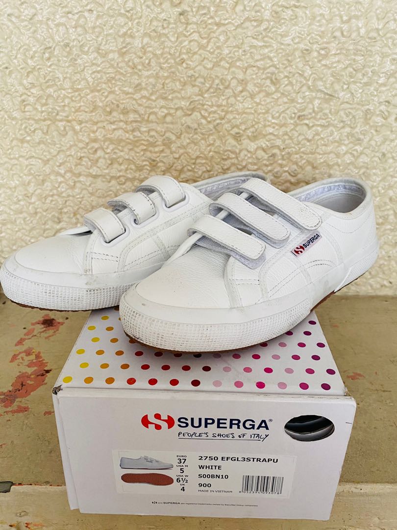 supergas white leather