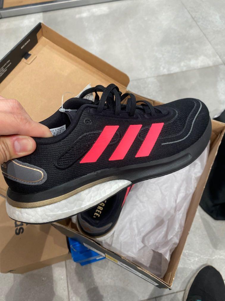 mens black and pink adidas