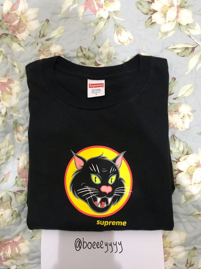 Supreme black cat sticker sales