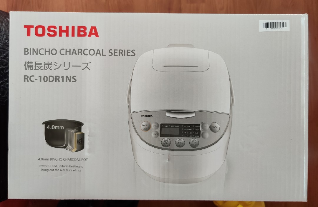 Toshiba Rice cooker Rc10DR1NS bincho charcoal series, TV & Home
