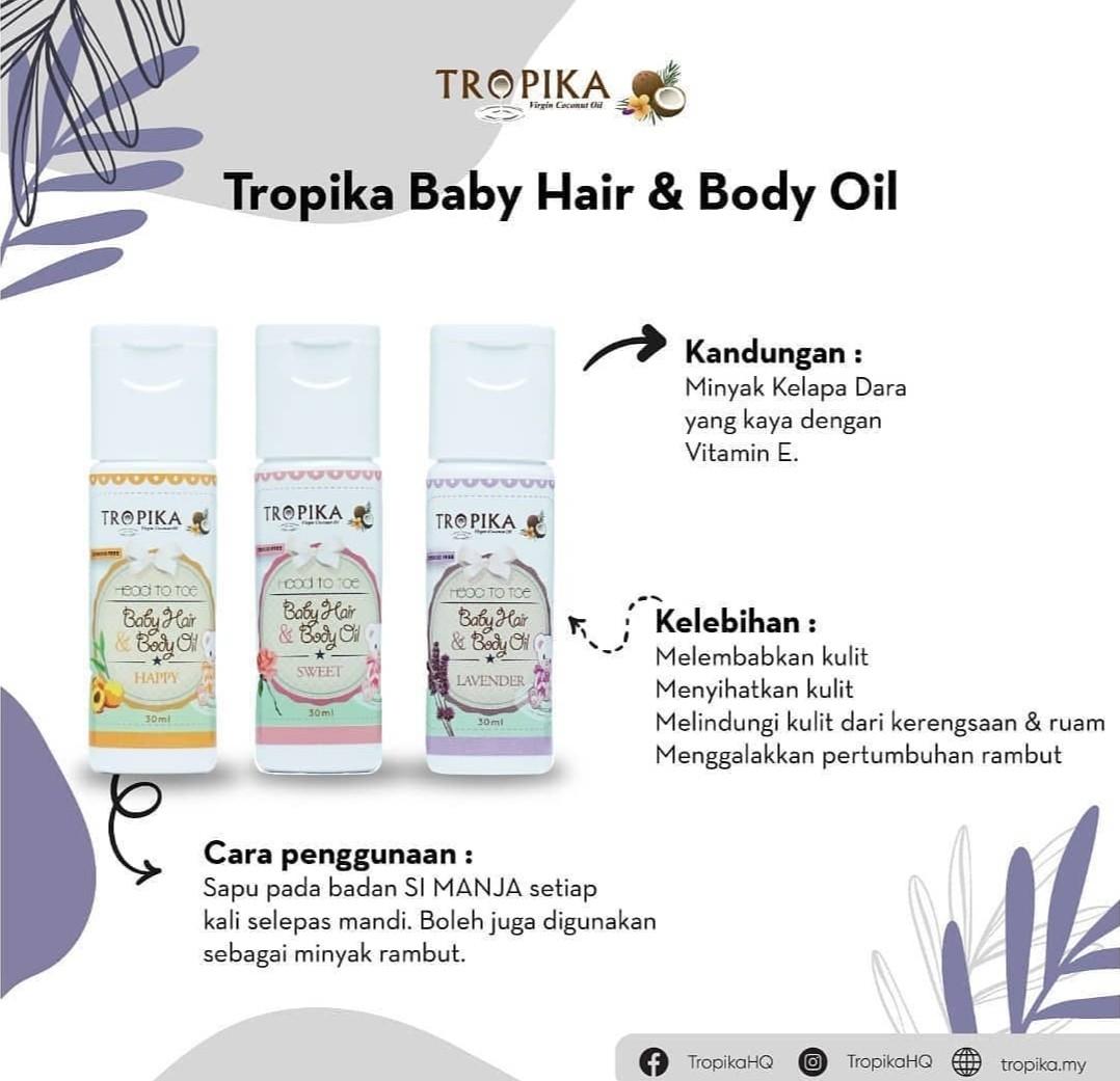 Tropika Baby Oil Hair Beauty Personal Care Hair On Carousell